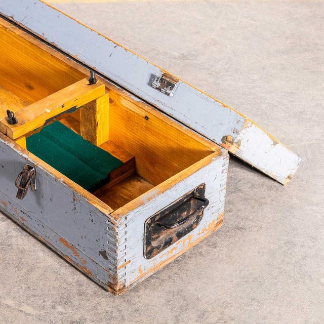 1960’s Large Long Industrial Crate. We bought a good volume of these great industrial boxes and this one is a large long...