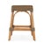 Coastal Robias 24.5 in. Seat Height Rectangular Rattan and Mendong Grass Counter Stool, Khaki Brown For Sale - Image 3 of 6
