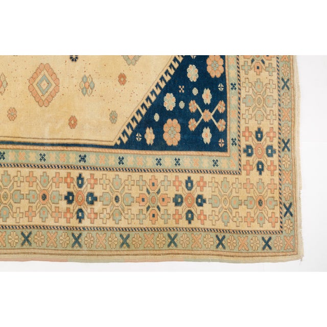 Turkish Mid 20th Century Oversize Wool Handknotted Carpet For Sale - Image 3 of 10