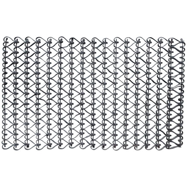 Rustic Cabin Modern Victorian HeartShaped Metal Link Door Floor Mat