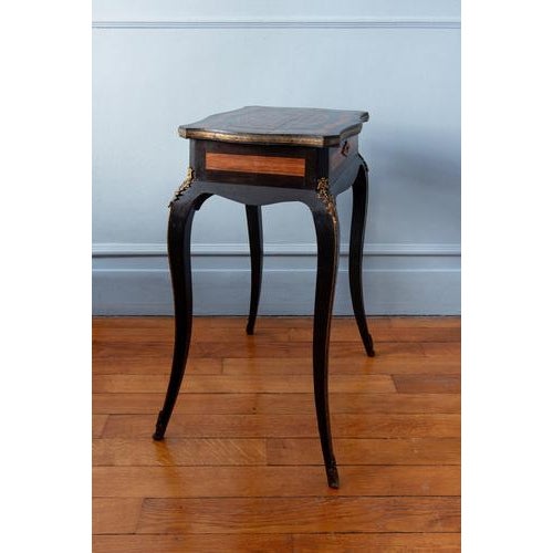 French Dressing Table with Cube Parquetry, 1800s For Sale - Image 4 of 15