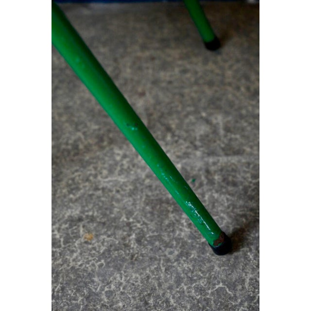 Industrial Style Green Kitchen Chairs, Set of 6 For Sale - Image 14 of 18