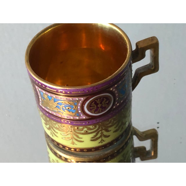 Art Deco Antique Royal Vienna Miniature Tea Cup For Sale - Image 3 of 6