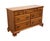 American Ethan Allen Heirloom Nutmeg Maple Colonial Early American 54" Double Dresser 10-5302 For Sale - Image 3 of 14