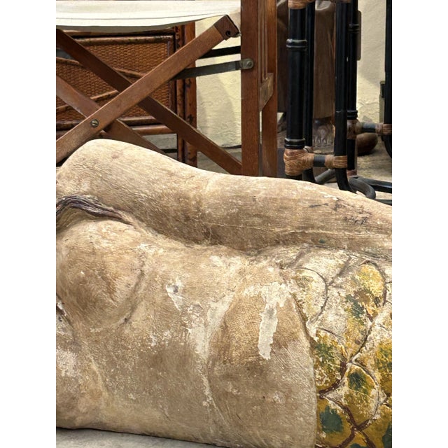 Boho Chic Antique Carved Wood Mermaid Sculpture. For Sale - Image 3 of 12