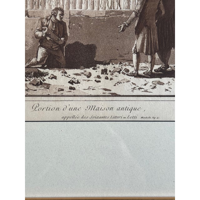 French 18th-Century French Etching With Aquatint — Egypt Ruins For Sale - Image 3 of 8