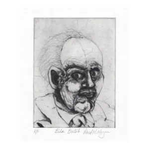 David Moyer Bela Bartok Portrait Etching