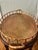 Vintage Custom Mahogany Cocktail Table With Attached Brass Faux Bamboo Gallery Tray Top For Sale In New Orleans - Image 6 of 12