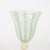 Set of 8 Hand-Blown Murano Latticino Blue & Chartreuse Wine Glasses W/ 24k Gold For Sale - Image 9 of 18