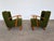 1940s Scandinavian Modern Lounge Chairs in Green Wool, 1940s, Set of 2 For Sale - Image 5 of 10