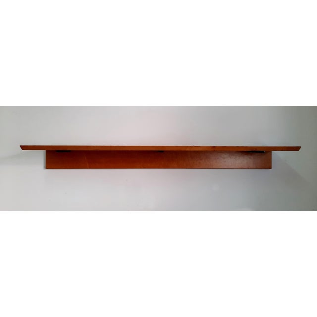 1980s Wooden Wall Shelf by Giovanni Offredi for Saporiti Italia, 1980s For Sale - Image 5 of 8