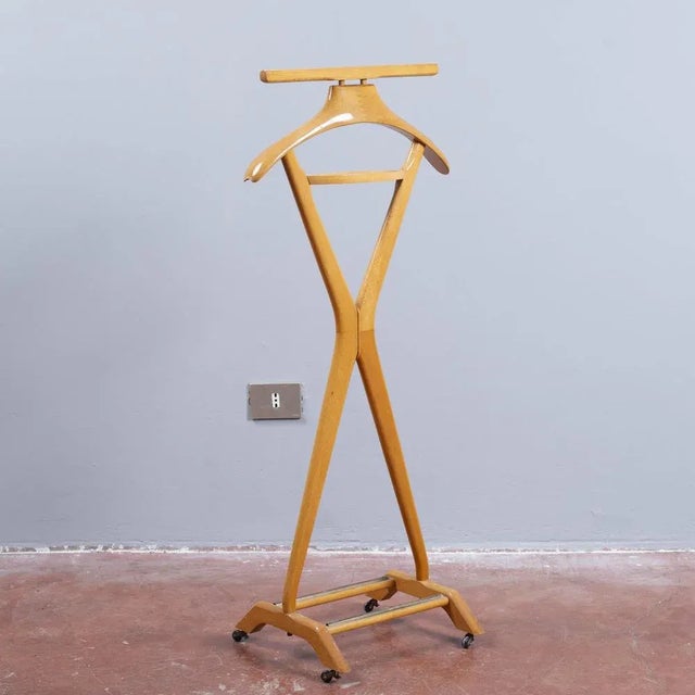 Light Wood Clothes Rack by Reguitti Brothers For Sale - Image 6 of 9