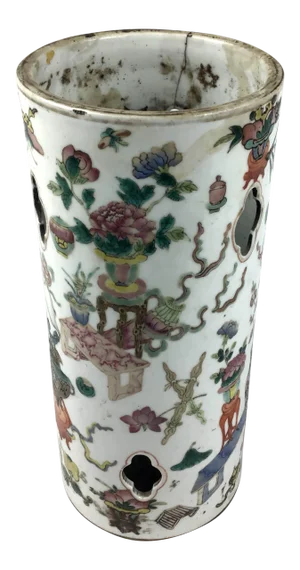 Chinese Antique Porcelain Hat Stand Vase