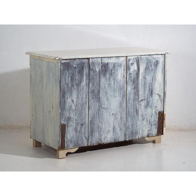 Cream Antique Painted Pine Chest of Drawers For Sale - Image 8 of 11