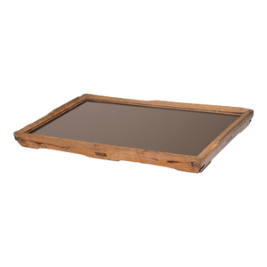 Chinese Bronze Mirror Tea Tray, C. 1900
