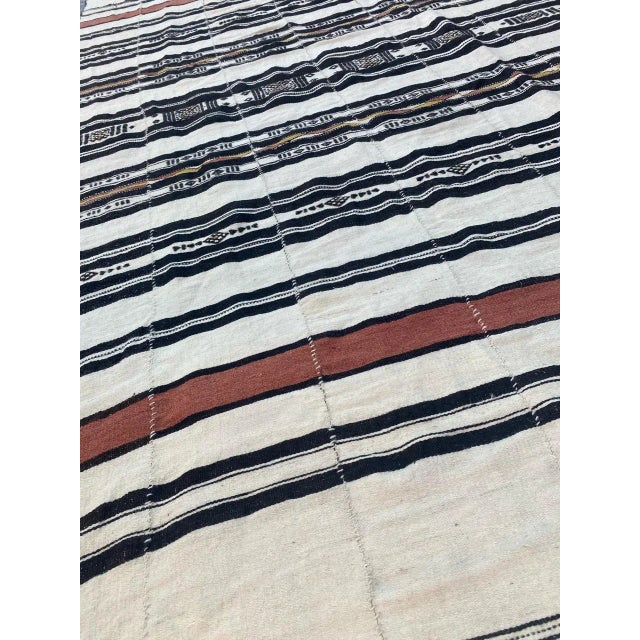 Vintage Long Malian Tribal Woven Kilim For Sale - Image 11 of 18