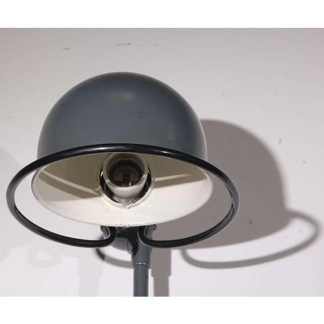 Green Vintage Jielde Factory French Industrial Metal Lamp For Sale - Image 8 of 10