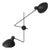 Black VV Cinquanta Twin Wall Lamp by Vittoriano Viganò for Astep For Sale