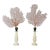 Organic Modern Pair of Sea Whip Branches on Alabaster Bases For Sale
