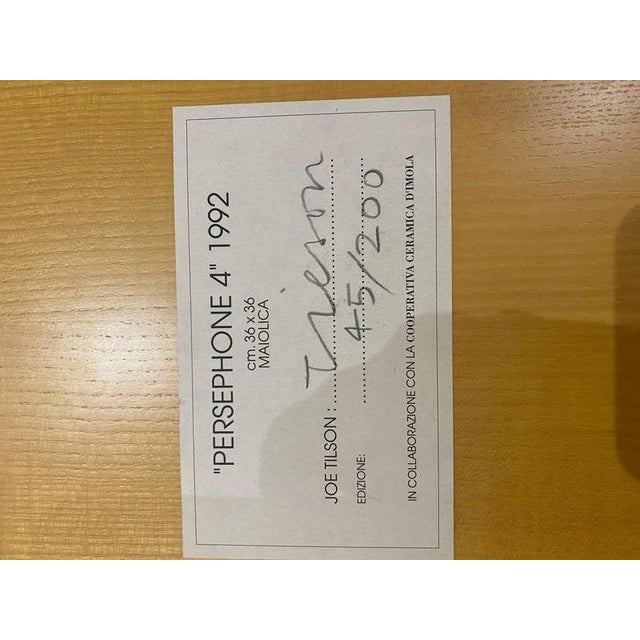 Joe Tilson, Persephone 4, 1992, Majolica on Wood For Sale - Image 6 of 7