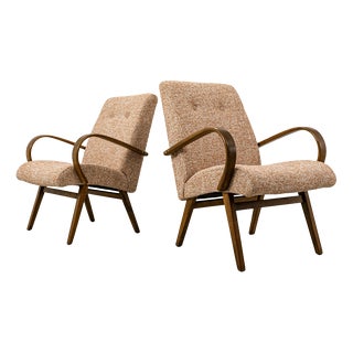 Vintage Type 53 Armchairs by J Šmidek for Ton, 1960s, Set of 2 For Sale