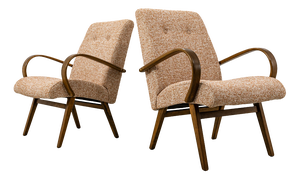 Vintage Type 53 Armchairs by J Šmidek for Ton, 1960s, Set of 2