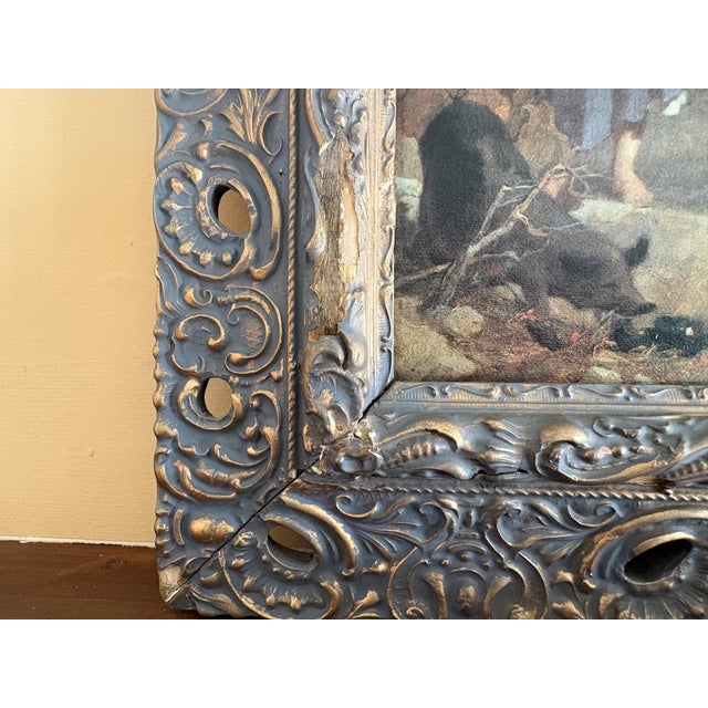 1980s National Gallery of Ireland Children Dancing at a Crossroad by Trevor Thomas Fowler Framed Reproduction For Sale - Image 4 of 6