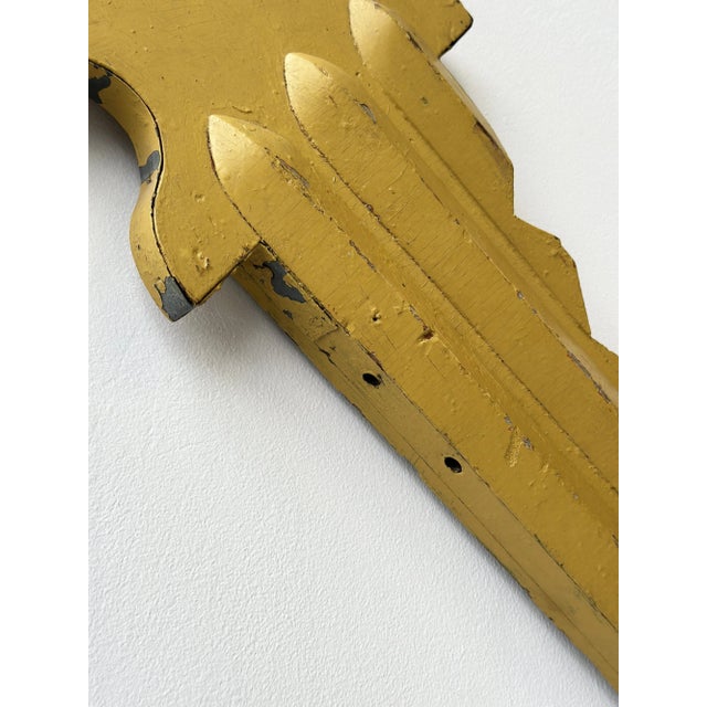 Vintage Monumental Wood + Tin Polychrome Key Trade Sign, Circa 1930s-40s For Sale - Image 13 of 18