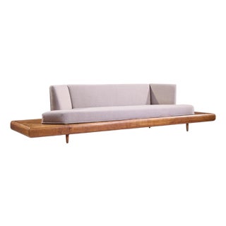 Adrian Pearsall for Craft Associates 2006-S Mid Century Walnut Sofa For Sale