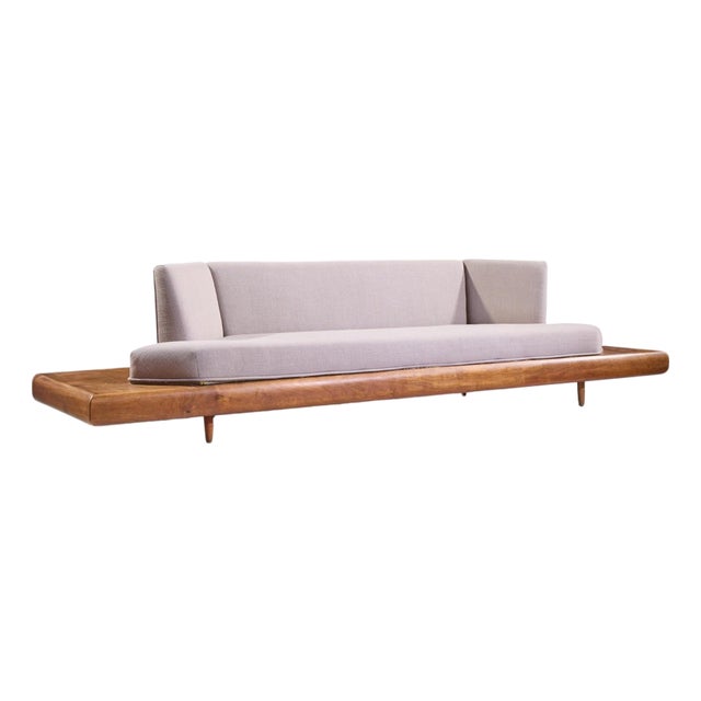 Adrian Pearsall for Craft Associates 2006-S Mid Century Walnut Sofa For Sale