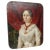 A fine naive work of portraiture, circa 1800s'. Painted on a canvas with a card-edged bevel, the original frame is now...