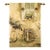 Courtyard Bicycle Loom Woven Tapestry - 133 X 95 Cm (4'4" X 3'1") - Requires Rod Size 2 For Sale