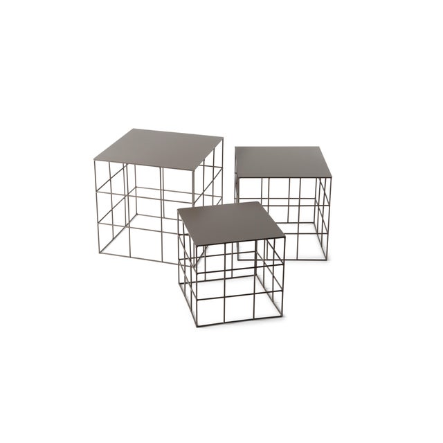 Contemporary Reton Coffee Tables by Antonino Sciortino for Atipico, Set of 3 For Sale - Image 3 of 5