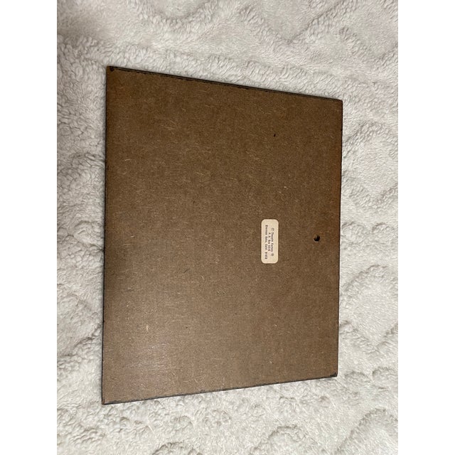 Late 20th Century Gary Patterson “Open Court” Tennis Plaque Wall Art, Framed For Sale - Image 5 of 9