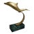 Brass Dolphin on Stone Base For Sale