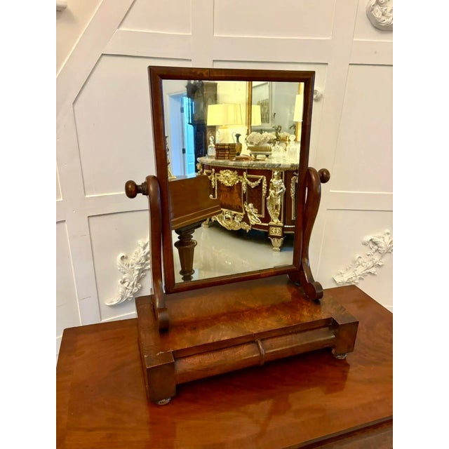 Brown Antique Victorian Mahogany Swing Dressing Mirror, 1860s For Sale - Image 8 of 8