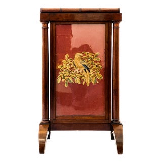 Biedermeier Oven Screen Parrot For Sale