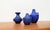 Mid-Century German Minimalist Cobalt Blue Vases from Hartwig Heyne Pottery, 1960s, Set of 3 For Sale - Image 9 of 18