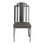Postmodern Brushed Stainless Steel Side Chair For Sale