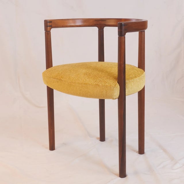 2010s Rare Rosewood Model 195 Dining Chairs Attributed to Ole Gjerlov-Knudsen & Torben Lind for France & Son C1960, Set of 4 For Sale - Image 5 of 12