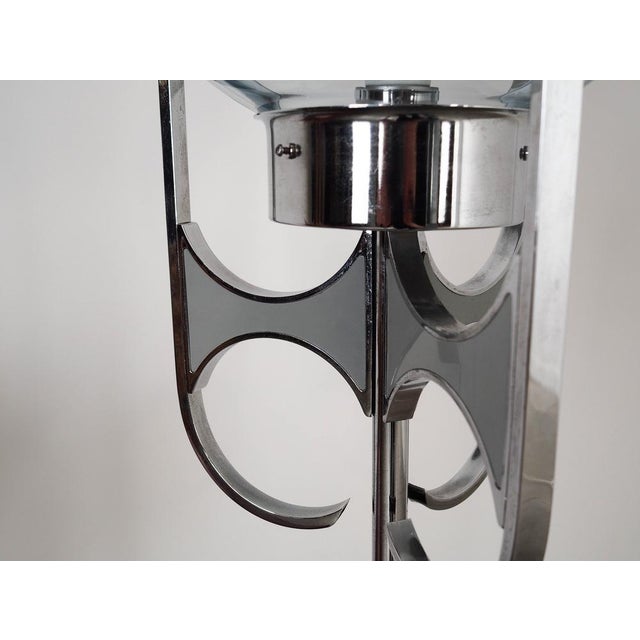 Metal Italian Murano Glass Floor Lamp, 1970s For Sale - Image 7 of 14