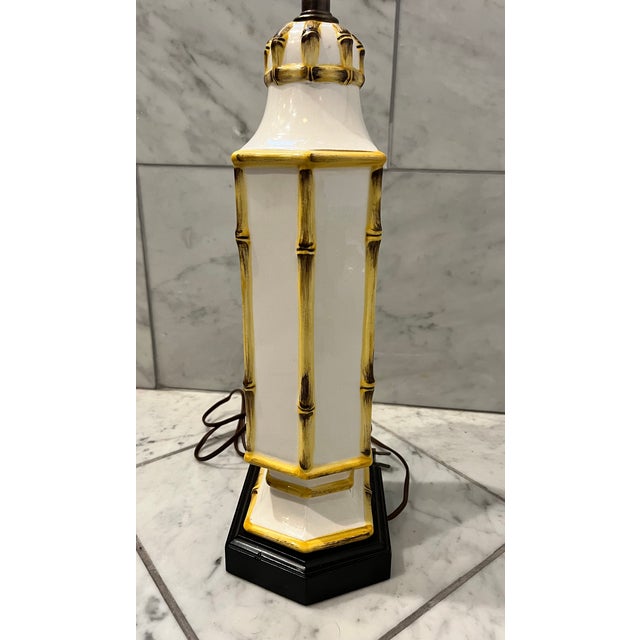Mid 20th Century Mid 20th Century Palm Beach Bamboo Ceramic Frederick Cooper Lamp For Sale - Image 5 of 14