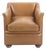 Vintage Italian Light Brown Leather Armchair, Mid-20th Century For Sale