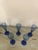 Traditional Vintage Cobalt Blue and Sky-Blue Bowls Glasses - Set of 5 For Sale - Image 3 of 7