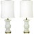 Frederick Cooper White Porcelain Table Lamps - a Pair For Sale