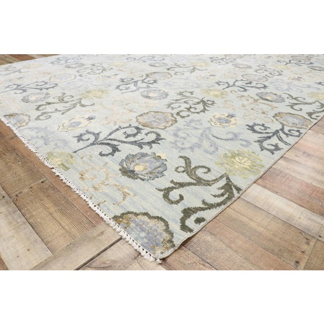 Transitional Indian Rug - 09'00 X 11'10 For Sale In Dallas - Image 6 of 9