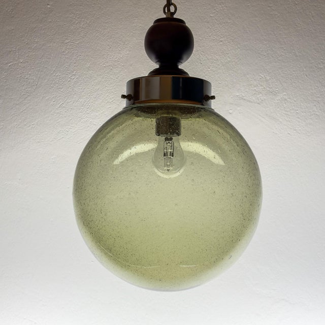 Mid-Century Modern Vintage Murano Glass Pendant Lamp, Italy, 1960s For Sale - Image 3 of 15