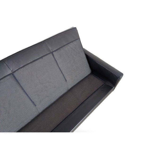Italian Sofa in Black Leather from Zanotta For Sale - Image 10 of 13