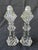 Vintage Cut Crystal Salt & Pepper Pedestal Shakers a Pair For Sale - Image 4 of 16