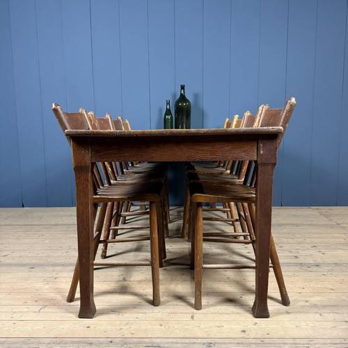 German Oak Café Table For Sale - Image 13 of 18